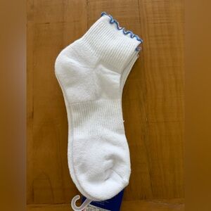 JoyLab White Socks with Blue Edge
